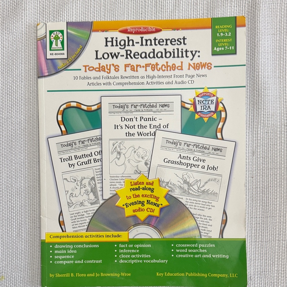 Improve Reading Comprehension Book Set with Audio CD Reading Level 1.9-3.2